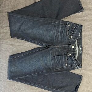 Long Dark Wash Denim Lucky Brand Jeans